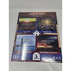 Christian Puzzle 500 Pieces - 4-in-1 Bible Jigsaw Puzzles Religious Bible Puzzle